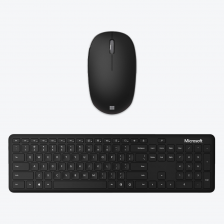 คีย์บอร์ดและเมาส์ไร้สาย Microsoft Keyboard & Mouse Bluetooth Desktop Black - (QHG-00027)