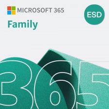 [6GQ-00083] Microsoft 365 Family (1 LICENSE, 1 YEAR, DOWNLOAD) [ESD] (ราคานี้รวม Vat ออกใบกำกับภาษีได้)