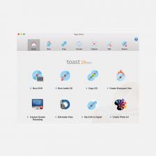 Roxio Toast 20 Pro Mac โปรแกรมเขียนแผ่น CD/DVD บน macOS