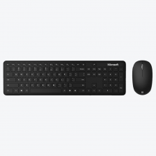 คีย์บอร์ดและเมาส์ไร้สาย Microsoft Keyboard & Mouse Bluetooth Desktop Black - (QHG-00027)